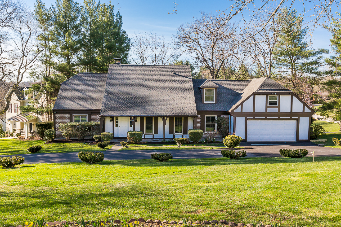 Tudor-style home at 606 Foxfields Road in Radnor Township